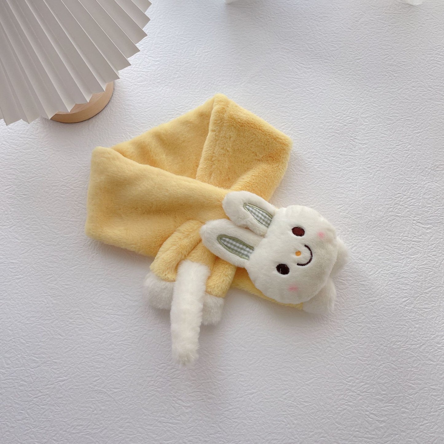 Warm Plush Children Cross Rabbit Scarf