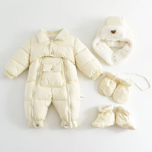 Baby Cotton-padded Thicken Crawler Suit Baby Children Romper
