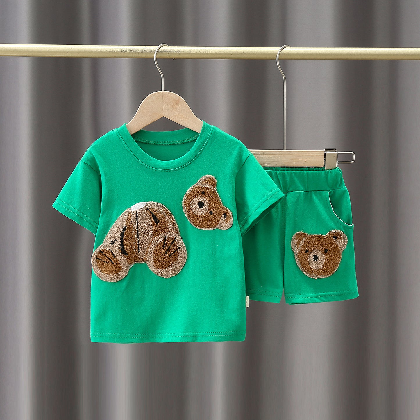 Boy And Girl Cartoon Cotton Short Sleeve T-shirt