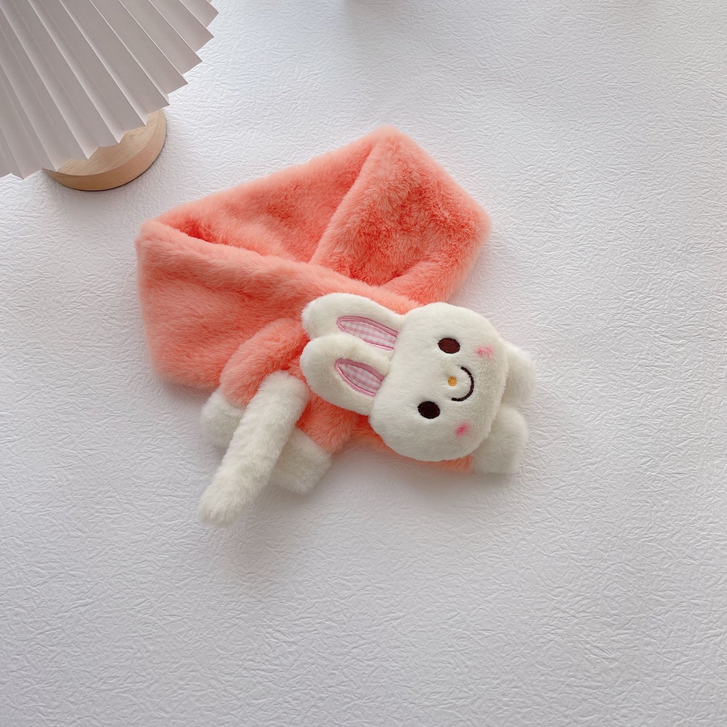Warm Plush Children Cross Rabbit Scarf