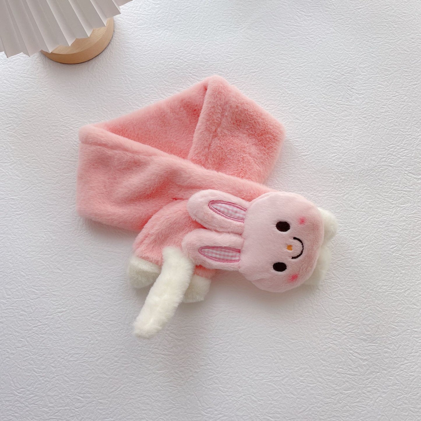 Warm Plush Children Cross Rabbit Scarf